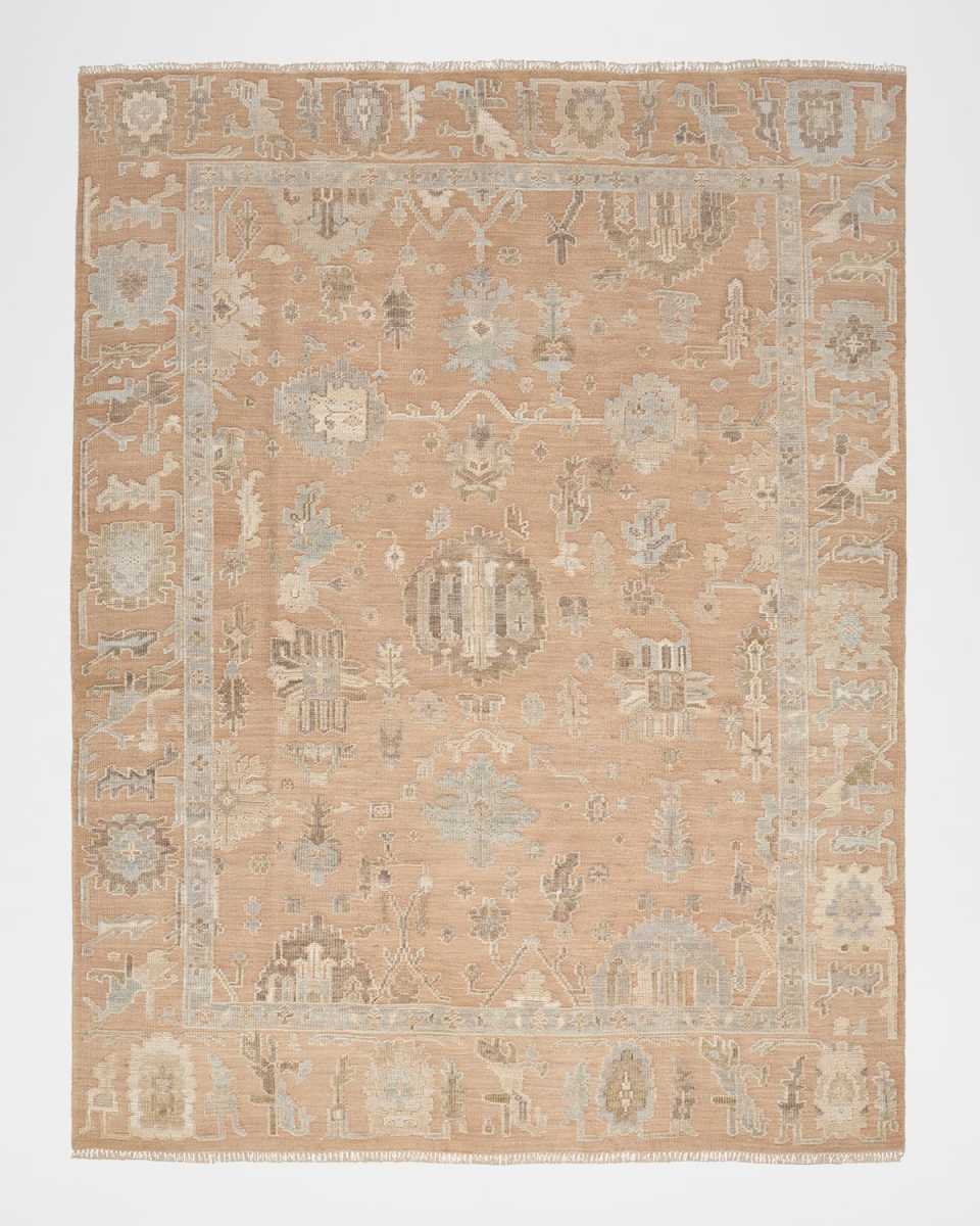 Whispers Mauve Hand-Knotted Rug, 9' x 12'